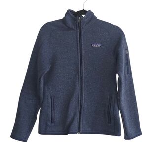 Patagonia Better Sweater Navy Blue Full-Zip Fleece Jacket Size M Unisex